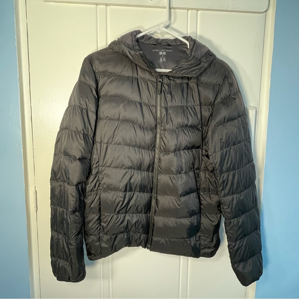 Uniqlo puffer zip up hoodie